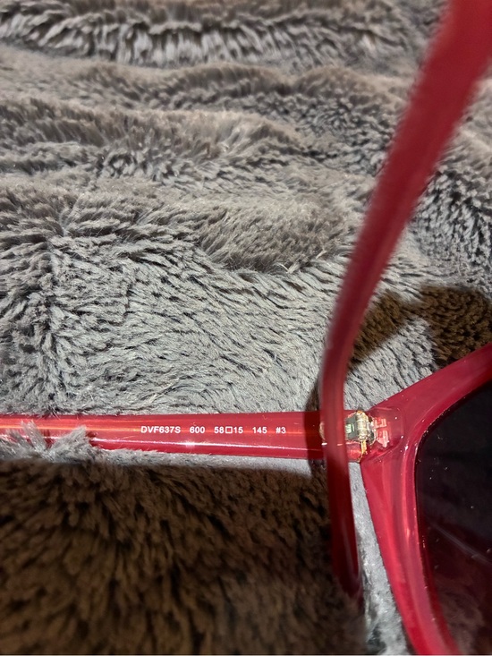 Diane Von Furstenberg Red Cat-Eye Sunglasses with Gradient Lenses main image 4